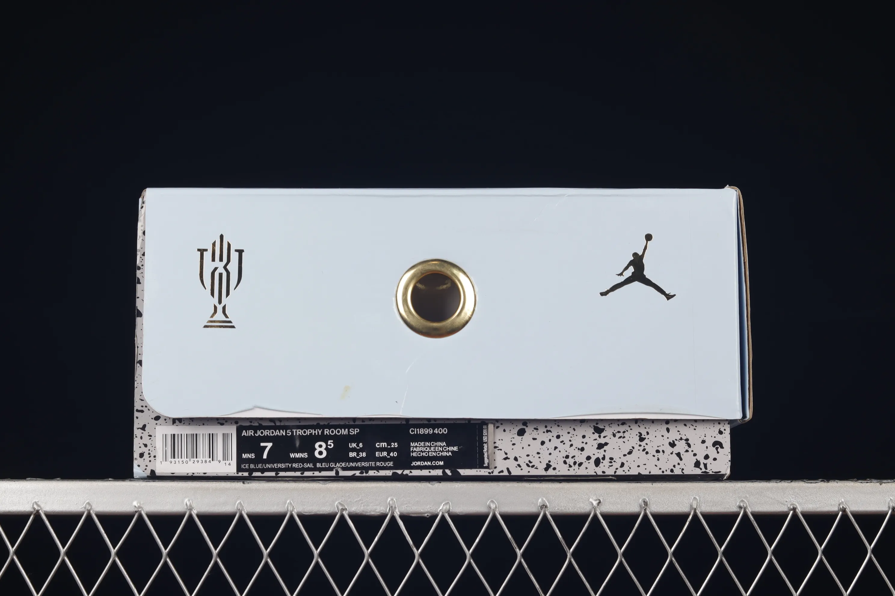 All categories Air Jordan Jordan series basketball shoes Air Jordan 5 Trophy Room x Air Jordan 5 Ice Blue AJ5 Joe 5 joint ice blue CI1899-400